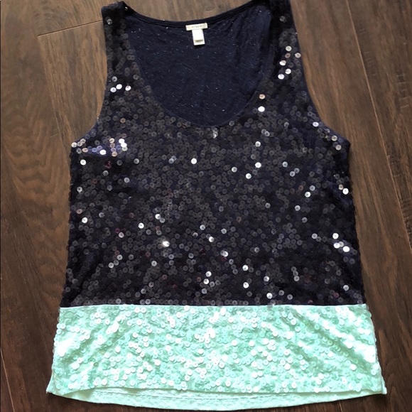 J. Crew Tops - J. Crew Sequin Tank Top